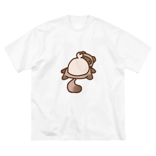 怠惰を極めたるタヌキくん ビッグシルエットTシャツ