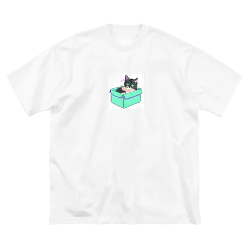 ダンボール猫 ビッグシルエットTシャツ