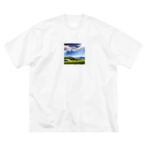 風景　幻想的 ビッグシルエットTシャツ