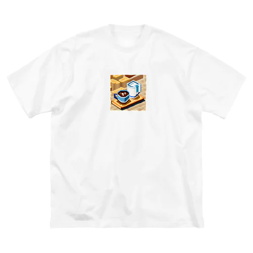 ドット絵コーヒーと電気ポット Big T-Shirt