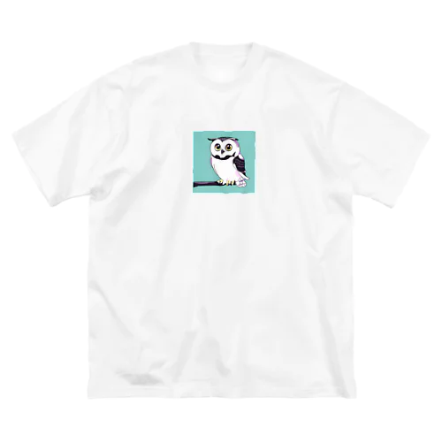 キュートなフクロウ ビッグシルエットTシャツ