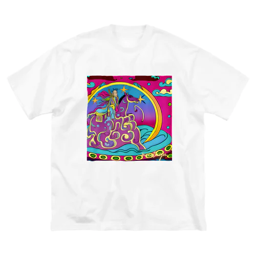 派手な馬と和尚 Big T-Shirt