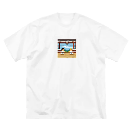 格闘ゲーム中 ビッグシルエットTシャツ