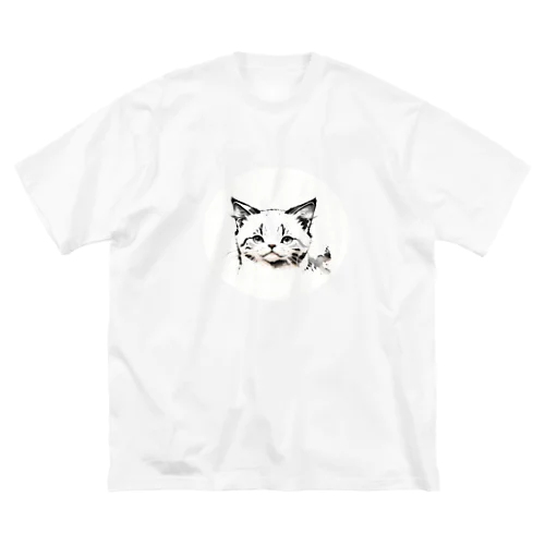 ねこさん８ ビッグシルエットTシャツ