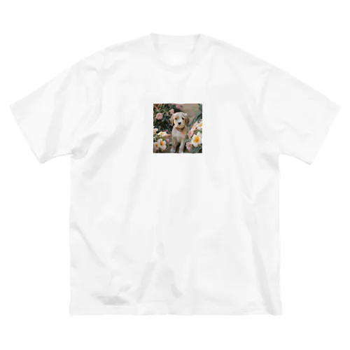 癒しの子犬グッズ ビッグシルエットTシャツ