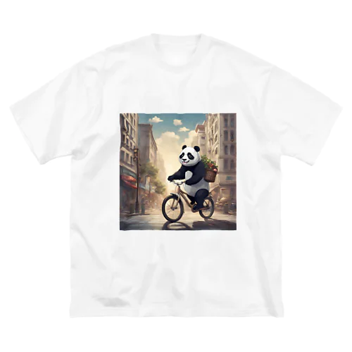 自転車でお買い物パンダくん Big T-Shirt