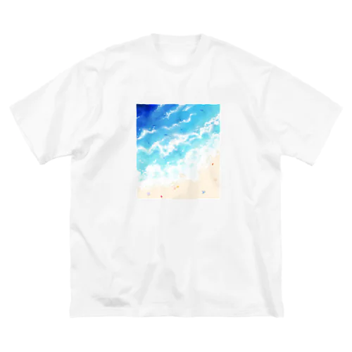 海辺 ビッグシルエットTシャツ