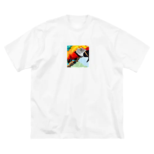 ドット絵のオウム ビッグシルエットTシャツ