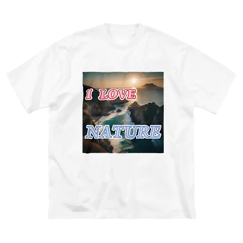 I LOVE NATURE ビッグシルエットTシャツ