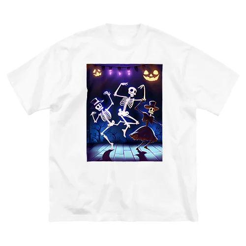 ハロウィンスケルトンダンス01 ビッグシルエットTシャツ