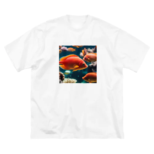 珊瑚の楽園、美魚群グッズ ビッグシルエットTシャツ