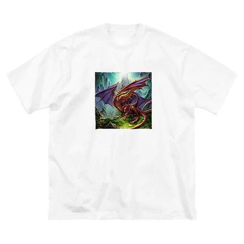 幻想的な龍 ビッグシルエットTシャツ