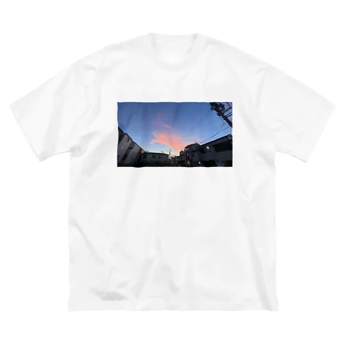 夕闇と夜空 ビッグシルエットTシャツ