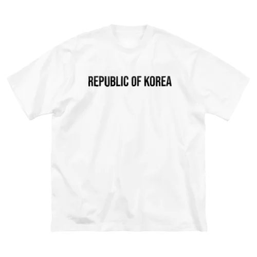 韓国 ロゴブラック Big T-Shirt