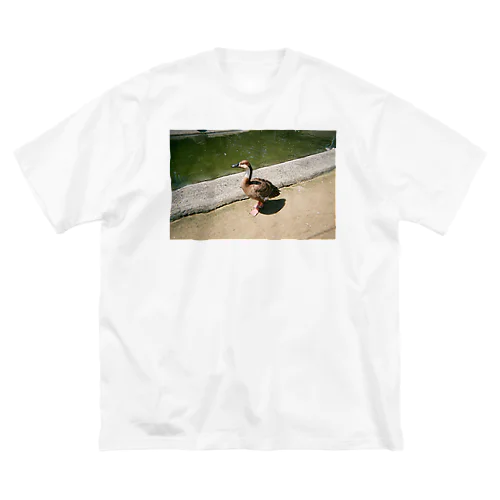 八木山動物園の鴨 ビッグシルエットTシャツ