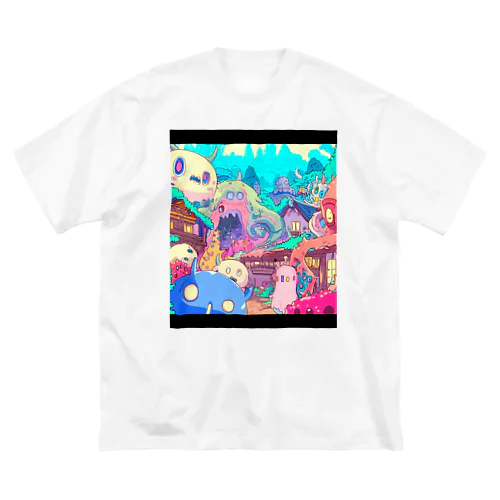 ハチャメチャモンスターの町 Big T-Shirt