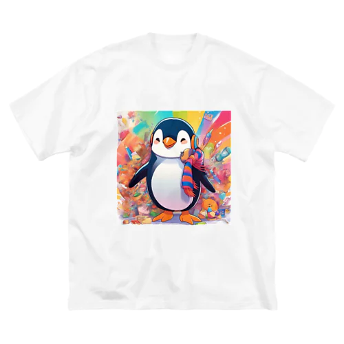 笑顔のペンギン ビッグシルエットTシャツ