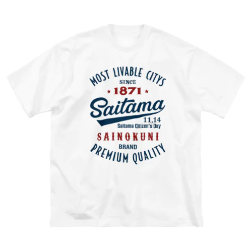 Saitama -Vintage- (淡色Tシャツ専用) ビッグシルエットTシャツ