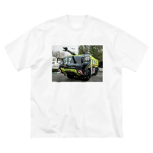 黄色い消防車 ビッグシルエットTシャツ