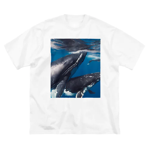 シロナガスクジラ　親子 Big T-Shirt