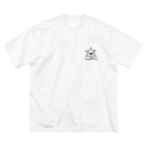 Northern SKaTe "simple eye" black ビッグシルエットTシャツ