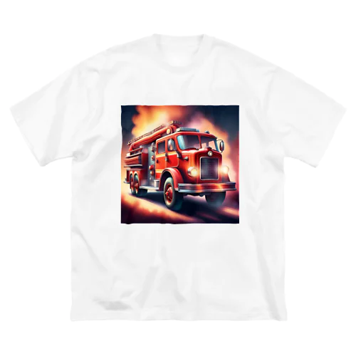 レトロタンク消防車　 Big T-Shirt