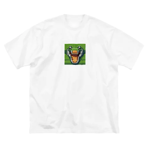 ピクセルで描かれたクールなワニ Big T-Shirt