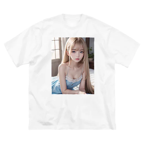 Ai Dream 金髪少女 ビッグシルエットTシャツ