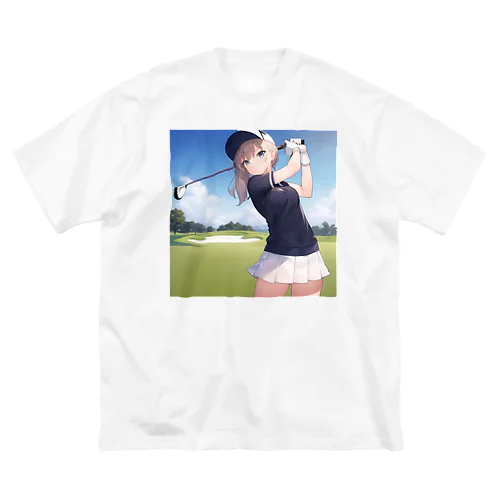 ゴルフ女子「えりりん」グッズ ビッグシルエットTシャツ