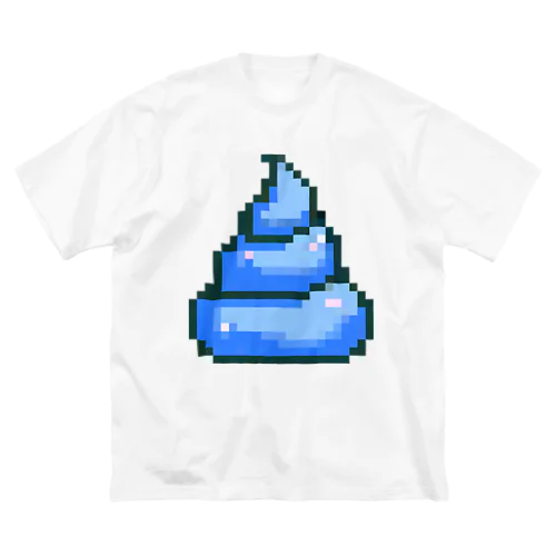 うんち（ブルー）| Poop (blue) Big T-Shirt