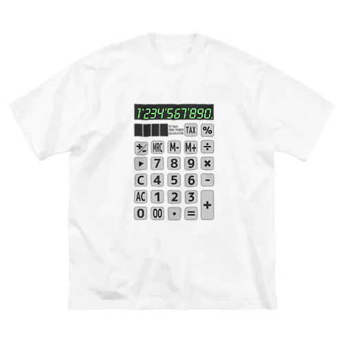 電卓 Calculator ビッグシルエットTシャツ