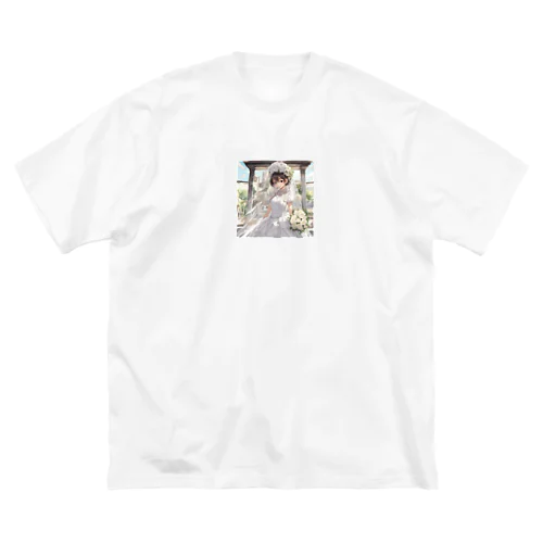 ウェディング姿の可愛い花嫁 Big T-Shirt