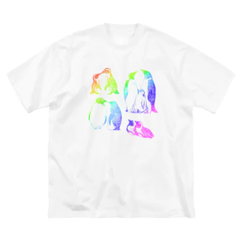 カラフルペンギン ビッグシルエットTシャツ