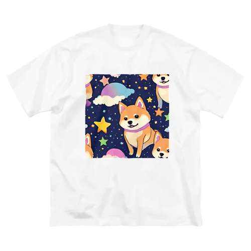 夜空に柴犬 Big T-Shirt