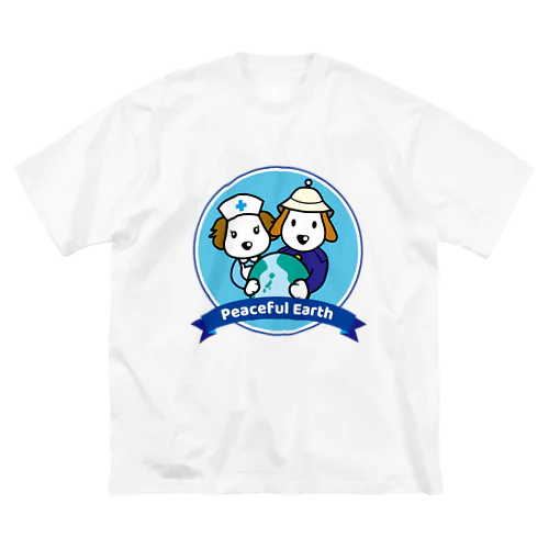 Peaceful Earth ビッグシルエットTシャツ