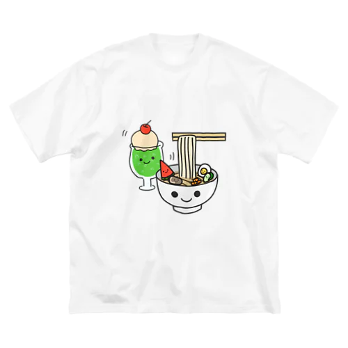 れいめんめろんそおだ ビッグシルエットTシャツ