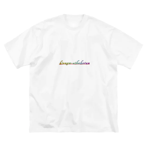 hinnyuusikakatan(レインボー) ビッグシルエットTシャツ