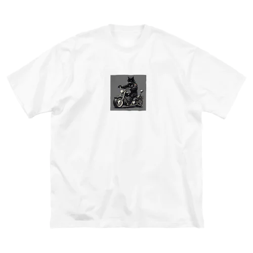 ワイルド黒猫 Big T-Shirt