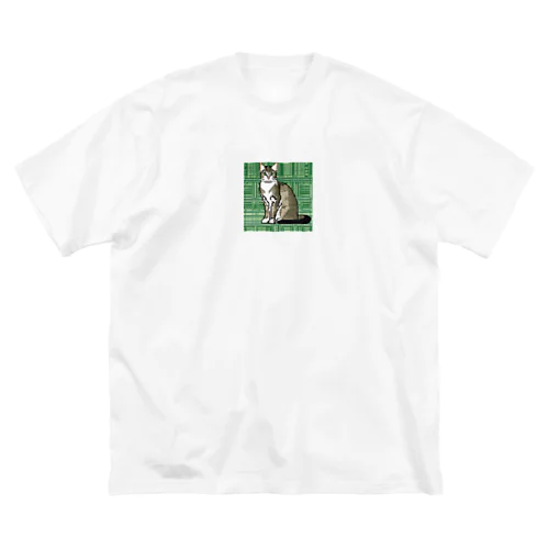 ドット絵のオリエンタルショートヘア ビッグシルエットTシャツ