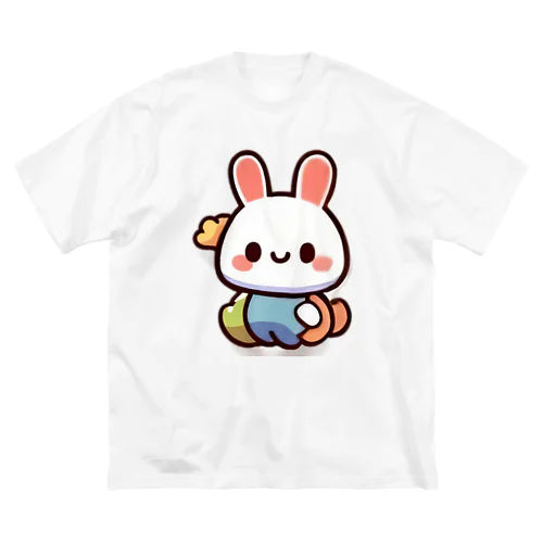 ふわふわうさぎのおやすみグッズ ビッグシルエットTシャツ