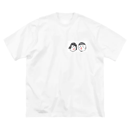 しゅむしゅむ君としゅむしゅむちゃん ビッグシルエットTシャツ