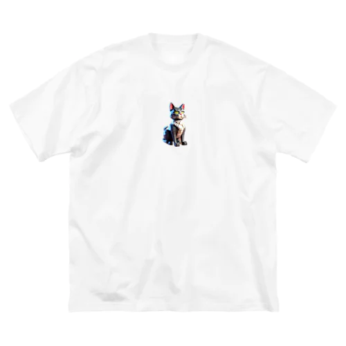 3D猫 ビッグシルエットTシャツ