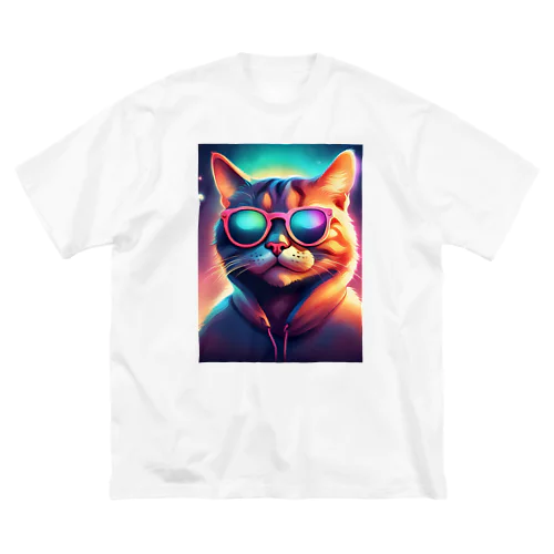 サングラスをしている猫 Big T-Shirt