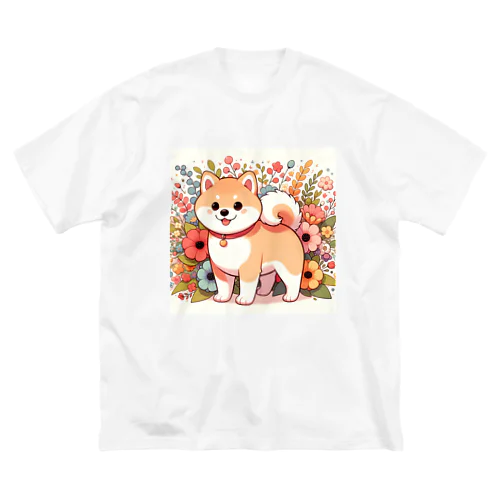 可愛い柴犬 ビッグシルエットTシャツ