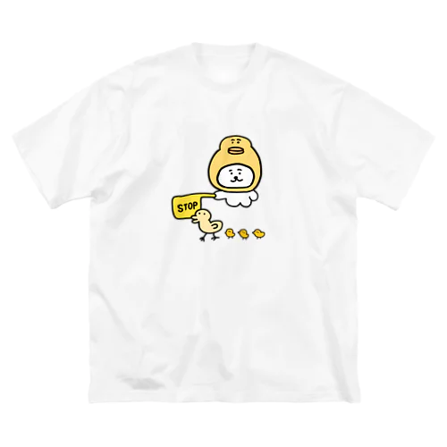 見守るねこ ビッグシルエットTシャツ