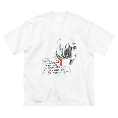 愛する横顔 ビッグシルエットTシャツ