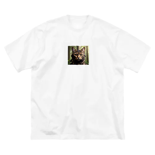 野生的　黒猫 Big T-Shirt