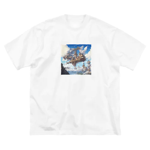 空に浮かぶ島のファンタジーグッズ Big T-Shirt