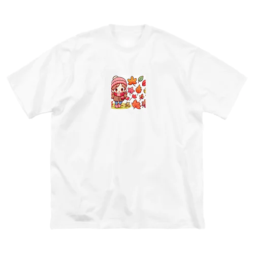 落ち葉の可愛いイラスト Big T-Shirt