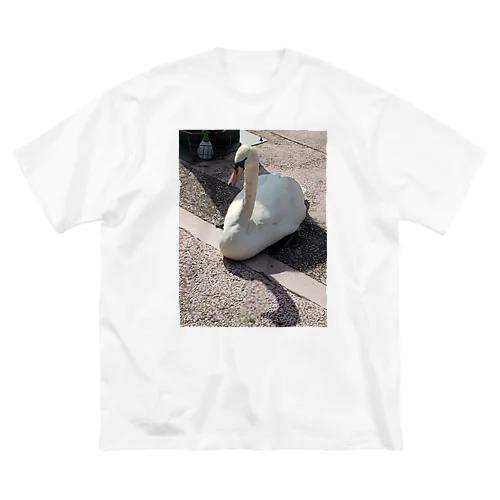 鳥 ビッグシルエットTシャツ
